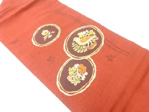 花鳥模様織出し名古屋帯